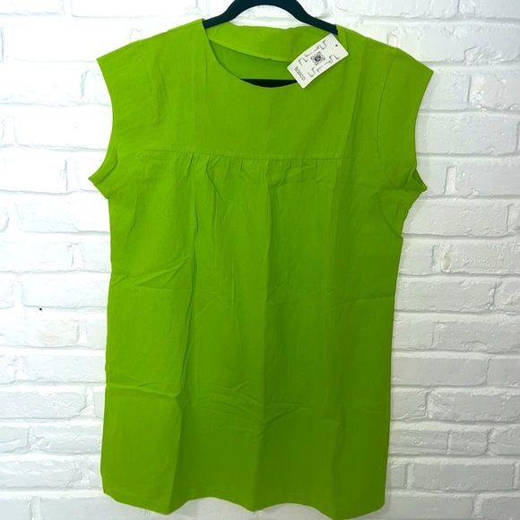 Women's Fashion Loose Lady Casual Cotton Pure Color Turtleneck Collar Dress - Picture 2 of 8